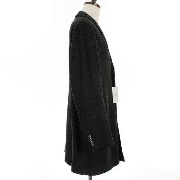 Cardinal of Canada NWT Overcoat Size 46R US in Green Herringbone Wool/Cash Blend